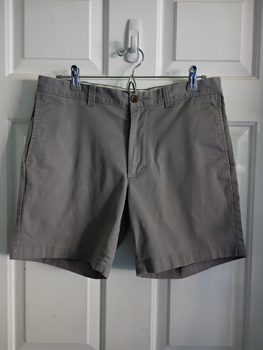 Flat Front J.Crew Men's Gray Chino Shorts